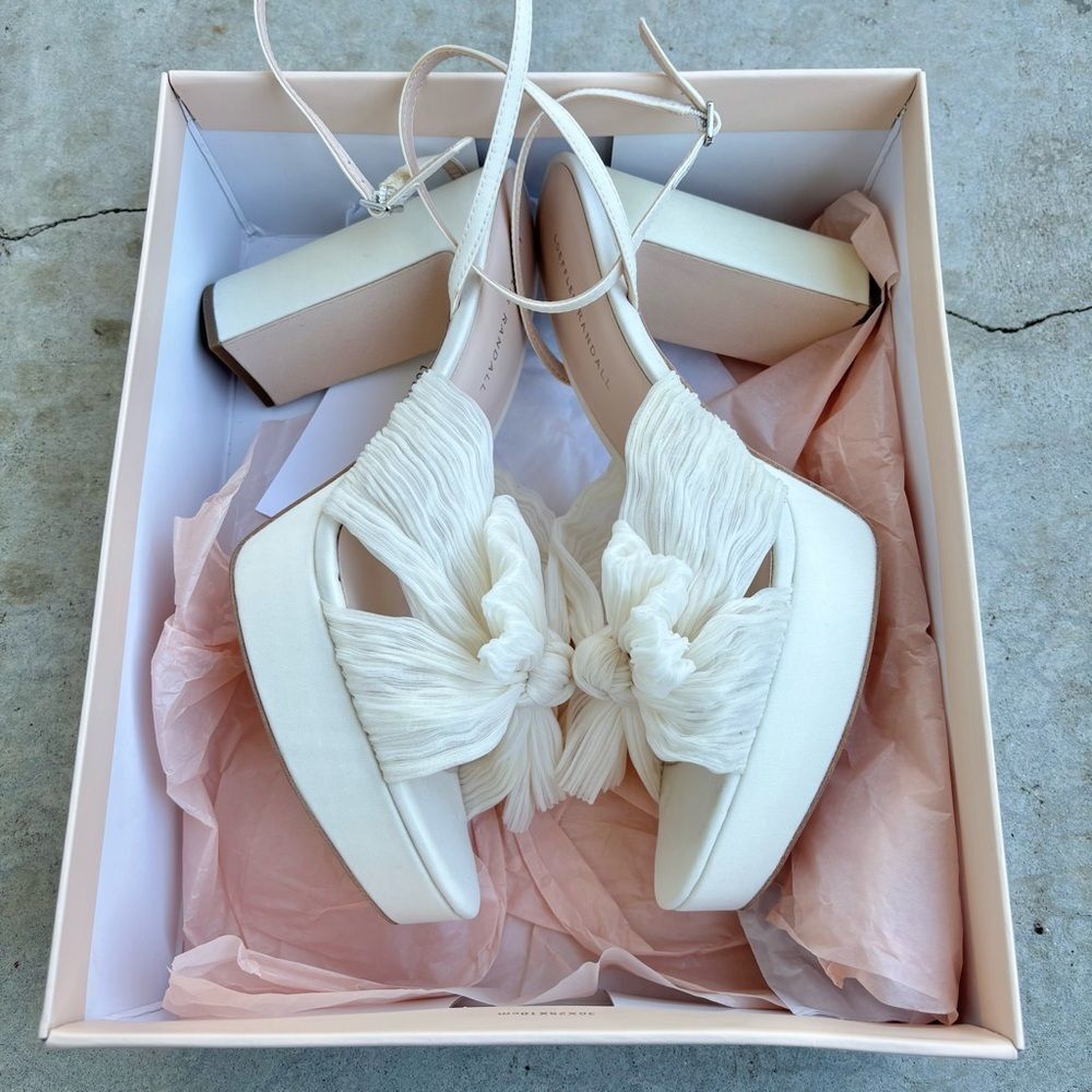 Loeffler Randall Natalia Platform Bridal Wedding Heels Shoes Sandals NIB 12 - Picture 11 of 12